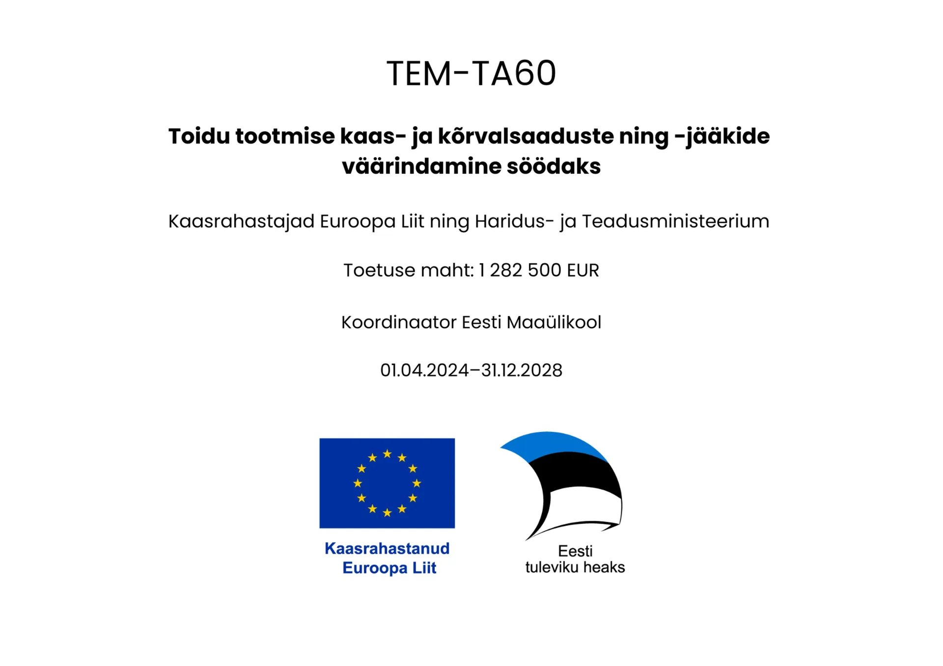 Projekti lühikirjeldus