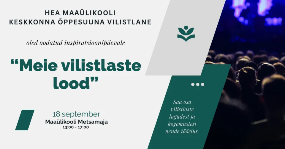 Vilistlaste ürituse reklaampilt
